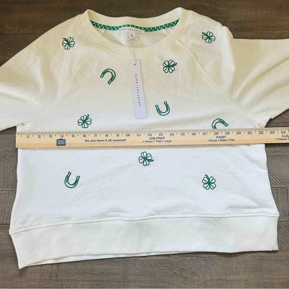 Nwt Women’s Jane And Delancey St. Patrick’s Day Sweater Embroidered Large — image 4 of 7